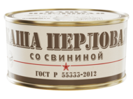 Каша перловая со свининой "Новрезерв" гост р 55333-2012