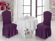 Чехлы на стулья (2 шт) цвет фиолетовый