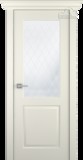 Межкомнатная дверь Alta (остекленное) Эмаль жемчуг - 2,0х0,6