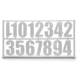Комплект цифр для ульев БЕЛЫЙ-15 (h40, пластик)