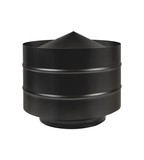 Дефлектор для дымохода DN 115х200 BLACK сталь черный Везувий