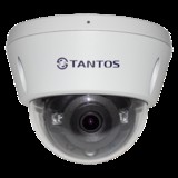 IP Видеокамера купольная антивандальная уличная Tantos TSi-Veco45FP