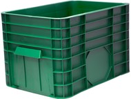 Ящик универсальный 710х500х455 мм сплошной (Зеленый)