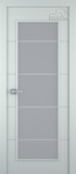 Межкомнатная дверь Arvika (остекленное) Эмаль светло - серый - 2,0х0,6