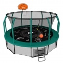 Батут с баскетбольным кольцом SUPREME GAME (green) 10 ft + Basketball