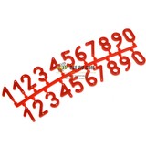 Комплект цифр для ульев КРАСНЫЙ-21 (h25, пластик)