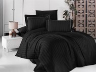 Комплект постельного белья DO&CO Сатин  жаккард  DELUX 1,5 спальное DRAWING цвет черный