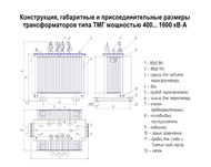 Трансформатор ТМГ 1000 кВА 6(10) 0,4 кВ