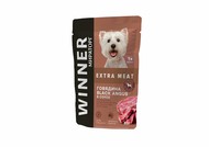Влажный корм для собак Winner Extra Meat с говядиной в соусе (для мелких пород)