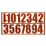 Комплект цифр для ульев КРАСНЫЙ-15 (h40, пластик)