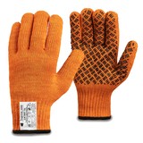 Перчатки рабочие с силиконовым покрытием оранжевые