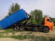 Вывоз строительного мусора мультилифтом 27 м/куб. Воронеж