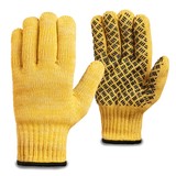 Перчатки рабочие с силиконовым покрытием желтые