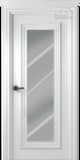 Межкомнатная дверь Палаццо 1 (остекленное) Эмаль белый - 2,0х0,6