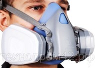 Комплект для защиты дыхания (полумаска из силикона J-SET 6500K-L, размер L,