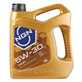 Масло моторное синтетическое NGN 5W-30 PROFI SN/CF 4 литра