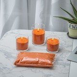 Свечи насыпные Органика 1 кг. фитиль (оранжевые)