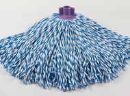 Чистящие материалы для насадки швабры из микрофибры с синей полосой сделано в Китае