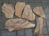 Натуральный камень пластушка песчаник Тигровый оптом  