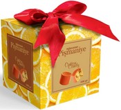 Конфеты из пишмание со вкусом апельсина во фруктовой глазури в подарочной упаковке с бантом "Hajabdollah" 300
