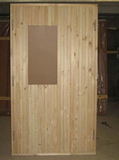Дверной блок наружный с деревянной профилированной рейкой ГОСТ 24698-81
