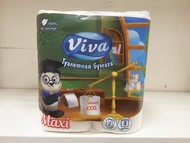 Viva Maxi бумага туалетная 2-слойная в упаковке по 4шт.
