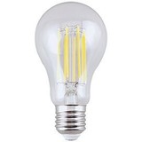 Лампа светодиодная Ecola ЛОН A65 E27 13W(1300Lm) 2700K 2K прозр. 120x65 филамент (нитевидная) 360° Premium N7LW13ELC
