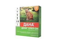 Капли для кошек Apicenna Дана Спот-он инсектоакарицидные от 3кг