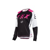 Мотоджерси женская Fox Blackout Womens Jersey Black/Pink, Размер XL