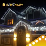 Освещение фасадов светодиодными гирляндами Ростове-на-Дону области