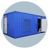 Блок контейнер для размещения ДГУ на раме 4500х2450х2450 мм