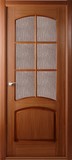 Межкомнатная дверь Наполеон (остекленное) Орех - 2,0х0,6