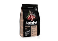 Сухой полнорационный корм AlphaPet Superpremium с ягненком и рисом для взрослых собак мелких пород с чувствительным пищеварением