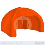 Надувная палатка оранжевая 4-опорная (4х4х3 м)