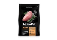 Корм сухой AlphaPet Superpremium с индейкой и рисом для взрослых собак мелких пород