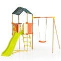 Металлический уличный детский комплекс Play Tower с качелями