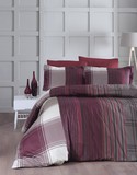 Комплект постельного белья DO&CO Сатин DELUX  ROXY 1,5 спальный цвет бордовый