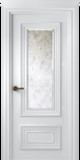 Межкомнатная дверь Палаццо 2 (остекленное) Эмаль белый - 2,0х0,6