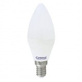 Лампа светодиодная General свеча C37 E14 10W 2700K 2K 35х105 пластик/алюм GLDEN-CF-10-230-E14-2700, 682700