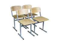 Комплект стульев, регулируемых по 3, 4, 5, 6-й группам роста
