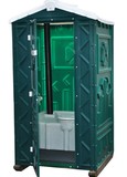 Туалетная кабина Эконом зеленого цвета