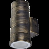 Светильник Ecola 8013A влагозащ.прозр.цилиндр металл.черн.бронза IP65 2*GX53 205х140х90 FN53C2ECH