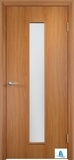 Ламинированные дверные блоки с фурнитурой Миланский орех со стеклом Новороссийск
