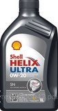 Масло моторное Shell Helix Ultra SN 0W-20 синтетическое 1 литр
