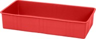 Вкладываемый контейнер 418х214х82 мм сплошной (Красный)