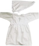 Крестильное платье для девочки с косынкой р.68-74 1204