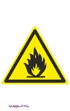 Знак “Пожароопасно. Легковоспламеняющиеся вещества” ( W 01 )