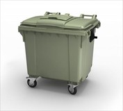 Бак для мусора (ТБО) пластиковый 1100 литров