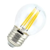 Лампа светодиодная Ecola шар G45 E27 6W 2700K 2K прозр. 68x45 филамент (нитевидная), 360° Premium N7PW60ELC