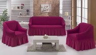 Комплект чехлов "BULSAN" для мягкой мебели, 3 предмета (3+1+1) цвет светло-лавандовый